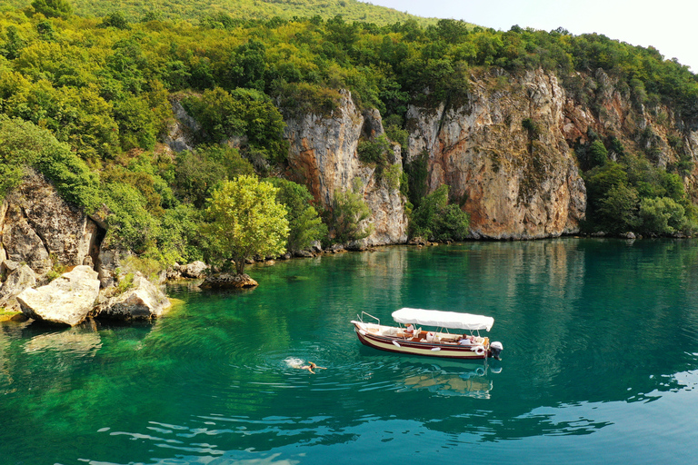 Ohrid: Lake Ohrid Full-Day Boat Tour with Swimming