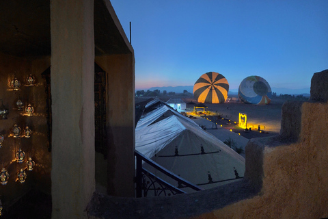 Marrakech: Hot Air Balloon Ride, rooftop view & Drone Video Sunrise Balloon Flight + Drone Video