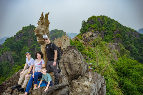 Hanoi: Trang An UNESCO, Mua Cave, Hoa Lu or Dich Long Pagoda GROUP: Hoa Lu, Trang An UNESCO BOAT, Mua Cave, Buffet, Cycle