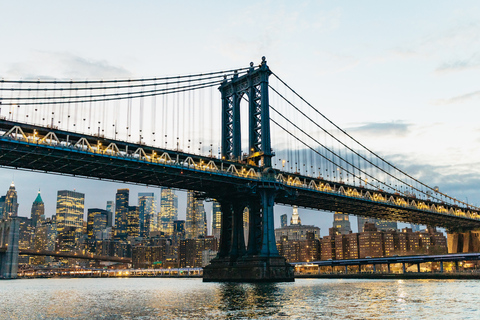 New York: avondrondvaart haven met lichtjes zonder wachten