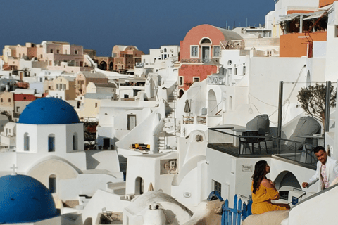 Santorini: tour panorámico de Firostefani y Oia en minibúsTour semiprivado de 3 horas