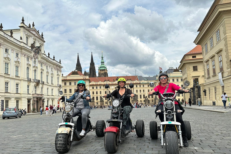 Prague: Heart of Prague Electric Tricycle Scooter Tour 30-Minute Lesser Quarter Tour with English-Speaking Guide