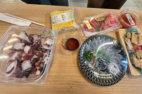 Tokyo - Fiskmarknad Tsukiji fiskmarknad - kulinarisk och pedagogisk rundturTokyo - Fiskmarknaden Tsukiji fiskmarknad Special Foodie Rundvandring