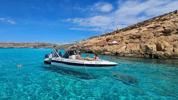 Blå lagunen Malta privat båttur – 1 timmes båttur till Comino