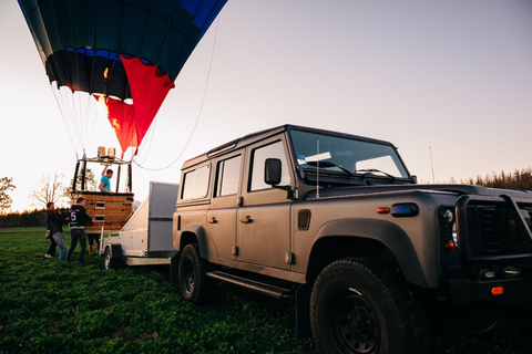 From Prague: Hot Air Balloon Ride with Champagne and Snacks Premium Flight Experience