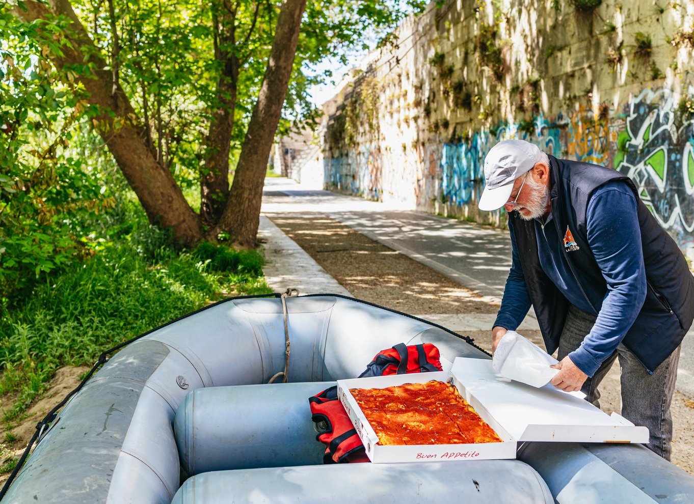 Rom: Urban Rafting-tur på Tiberfloden med romersk pizza