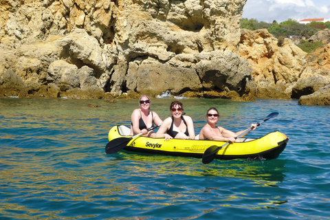 Quarteira: Excursión en barco a la Cueva de Benagil con barbacoa en la playa y kayak