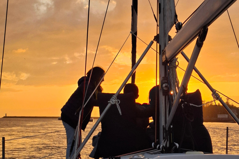 Porto,cruise with magical sunset ocean,open sail drink&snack Shared Magical Sunset Ocean