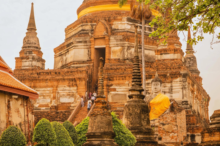 Bangkok: Ayutthaya Temples Day Trip with Sunset Cruise