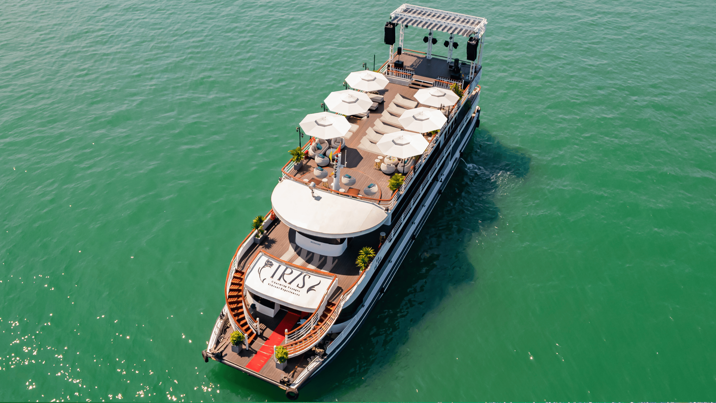 Halong Bucht Tagestour: Bestseller IRIS CRUISE mit Live-Band