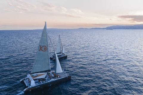 Palma de Mallorca: Half-Day Catamaran Tour with Buffet Meal Sunset Cruise