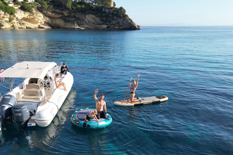 Mallorca: Barco Náutico Privado. Efoil ALMUERZO Bebidas SUP