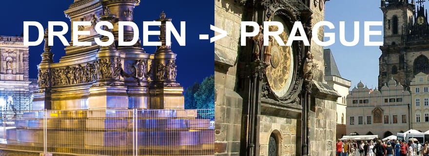 Voyage touristique aller simple Dresde-Prague