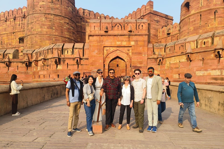 From Delhi: Taj Mahal Sunrise, Agra Fort & Baby Taj Day Tour Local Expert Tour Guide Only