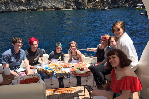 From Sorrento: Ischia Island Private Day Trip Gozzo Sorrentino 28FT