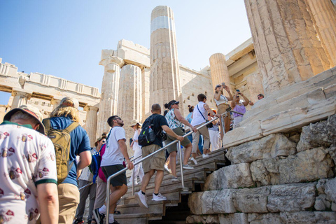 From Piraeus Port: Acropolis and Parthenon Mythology Tour Acropolis Walking Tour With Tickets