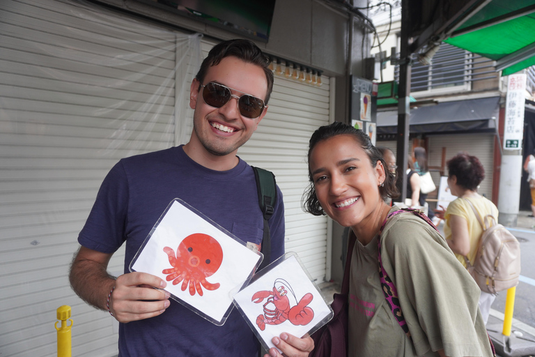 Tsukiji Market Foodie Tour: Enjoy Seafood, Sushi, and SakeTsukiji Market Foodie Tour: Njut av fisk och skaldjur, sushi och sake