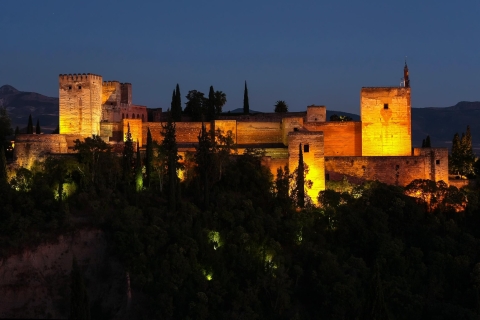 Granada: Alhambra Night Visit Entry Ticket Night Visit to the Gardens and Generalife