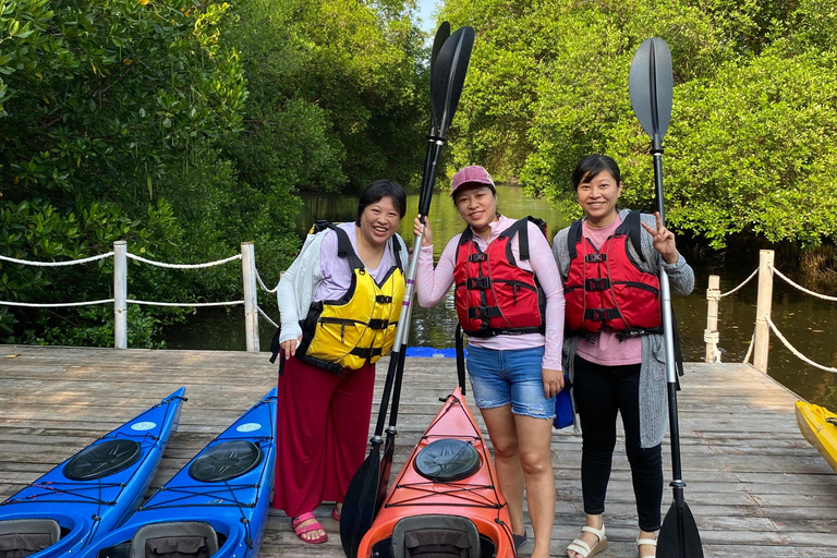 Experiência de canoagem nos mangais de Jacarta