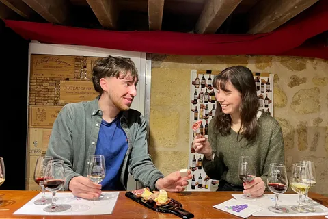 Bordeaux wijn: proefles 4 rode wijnen bij vleeswaren
