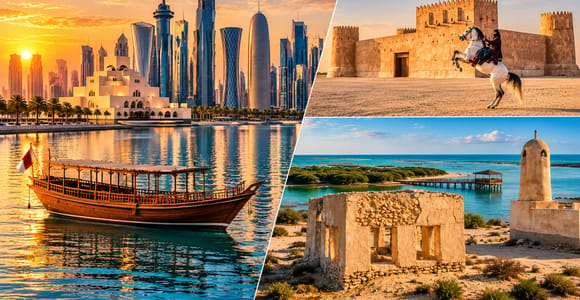 Doha: City Highlights & North Qatar Full-Day Guided Tour