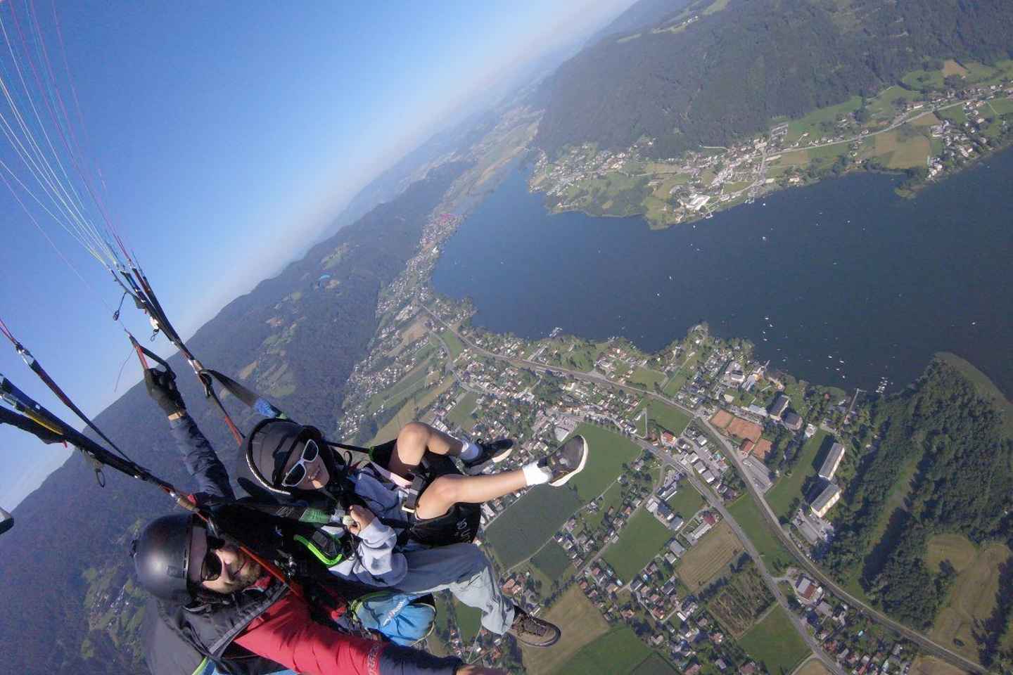 Svifvængjaflug í tvímenningi yfir Kärnten/Villach