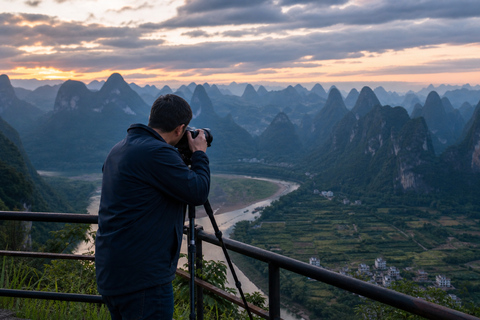 Guilin/Yangshuo: Xianggong Hill Tour & Intercity Transfer Yangshuo Round Trip: Xianggong Hill Tour