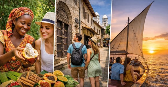Zanzibar: Spice Farm, Stone Town & Sunset Dhow Cruise