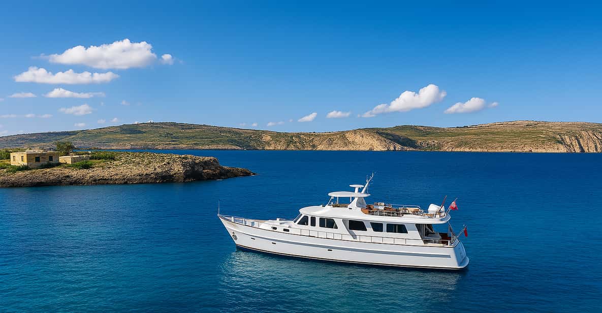 From Sliema: Around Malta Cruise with 3 Swim Stops and Lunch — a boat tour from Malta, Malta