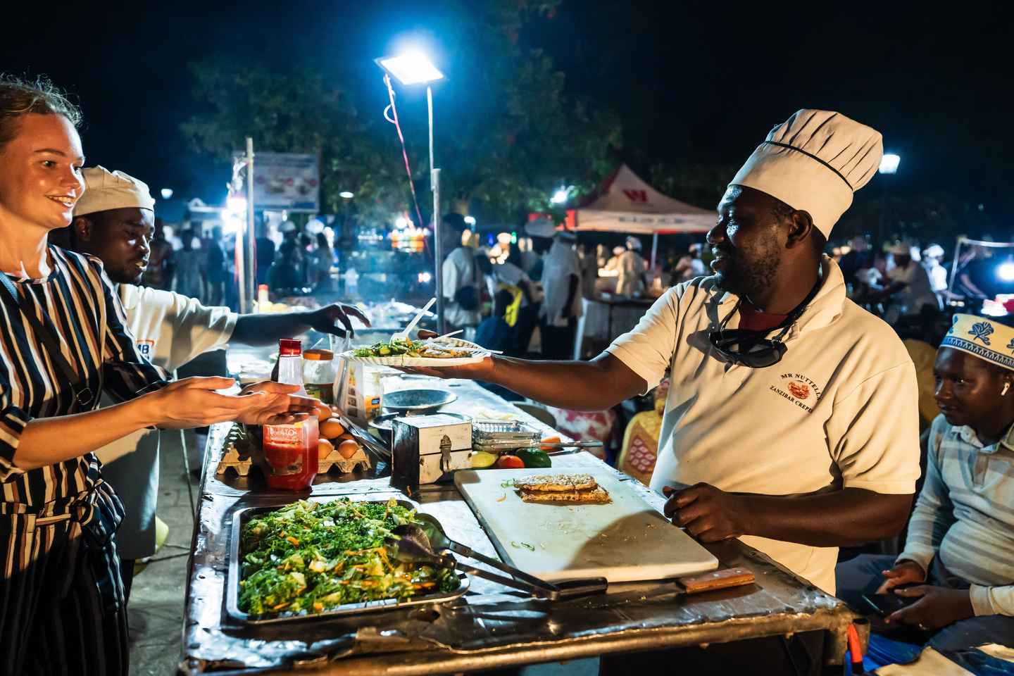 Zanzibar:Stone town Street food market walking tour,transfer - with Transfer from Stone Town only with Slave Market ticket