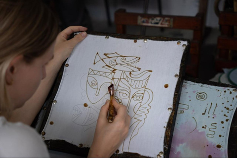 Cykla till Plaosan-templet, lokal industri och batikkonsttur