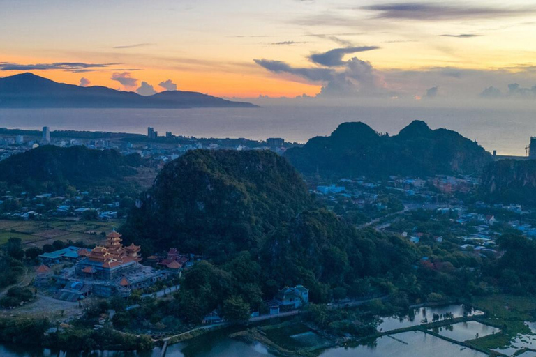 Hoi An: Marble Mountain & Monkey Mountain in Afternoon Tour Pick up in Hoi An area