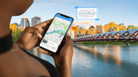 Calgary, Bow River Trail Smartphone Tour a pie de audio - Hizvo