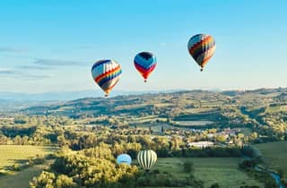 Heißluftballonfahrt in der Toskana vom Chianti-Gebiet aus