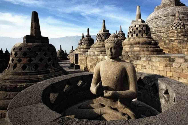 Yogyakarta : Borobudur structure climb and Prambanan temple Borobudur structure climb and Prambanan temple