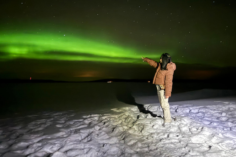 Rovaniemi: caça à aurora e uma experiência de churrasco à lareira