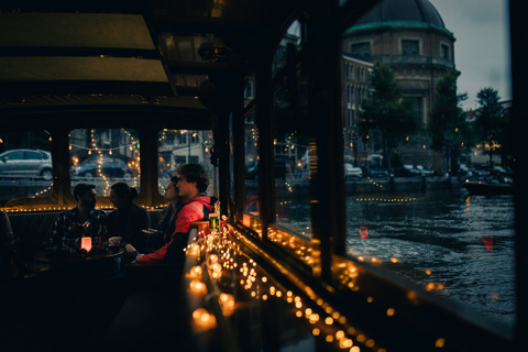 Amsterdam: Light Festival Boat with Drinks, Snack, GlühweinLight Festival Canal Cruise without Drinks