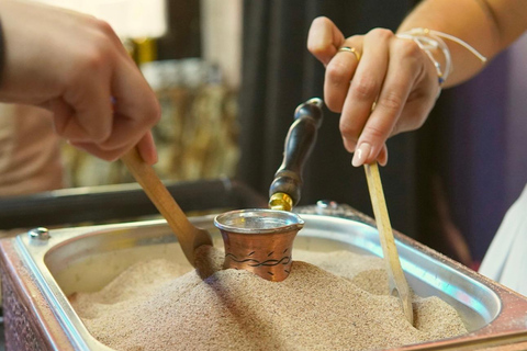 Philadelphie : atelier de préparation du café turc sur sablePhiladelphie : Atelier de préparation du café turc sur sable