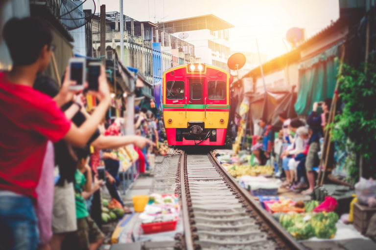 From Bangkok: Local Floating & Railway Market, Dragon Temple