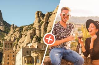 Von Barcelona aus: Montserrat Halbtagesausflug mit Wein und Tapas