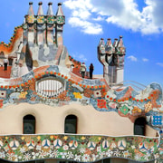 Magnete Decorativo Casa Batlló Di Gaudí - Souvenir Di Barcellona | Per Frigoriferi E Superfici Metalliche - Foto 6