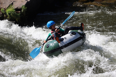 Tubing down the Aude River in Quillan