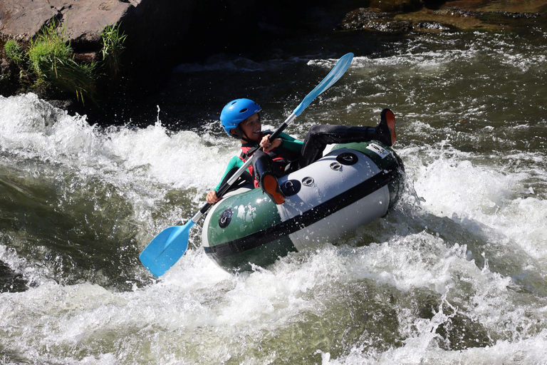 Tubing down the Aude River in Quillan