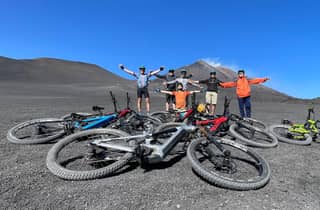 Mont Etna : cratères du sommet en vélo électrique