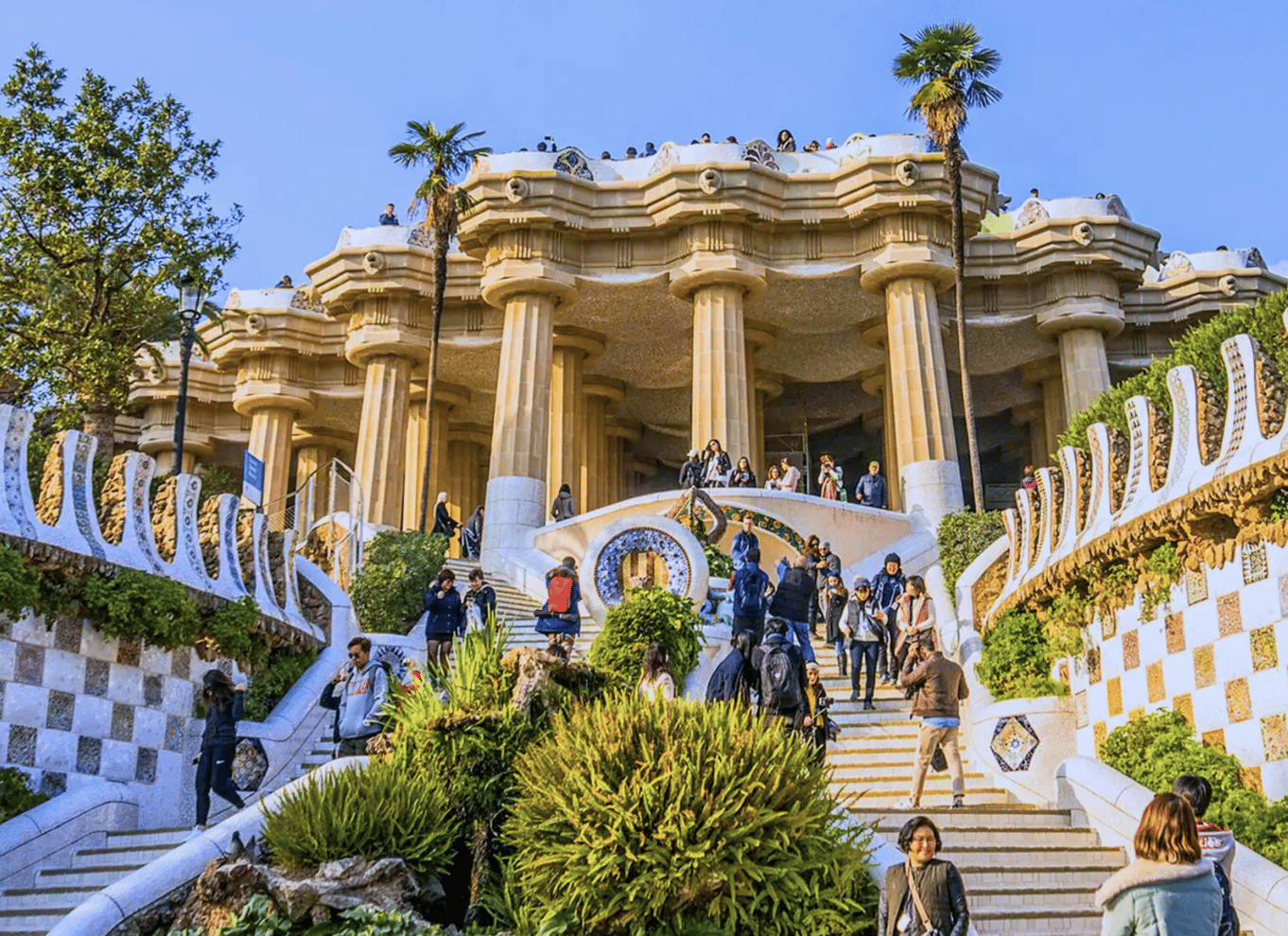 Barcelona: Park Guell guidet tur med skip køen indgang