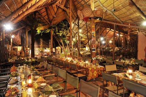 Victoria Falls: Boma Dinner & Drum Show with Transfers