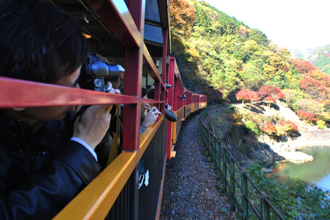 Kyoto : Visite privée d&#039;Arashiyama avec le train romantique de SaganoVisite privée avec trajet en train