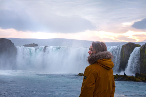 Akureyri: Goðafoss Waterfall and Whale Watching Tour