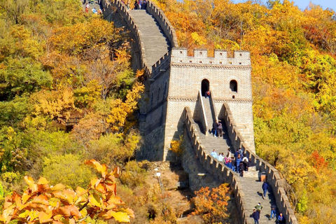 Pechino: Tour di un giorno in autobus della Grande Muraglia di Mutianyu con biglietti