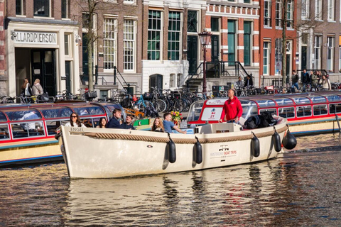 Cheese & Drinks Guided Amsterdam Boat Tour, All Inclusive Dutch cheese & drinks canal cruise - VIP PACKAGE